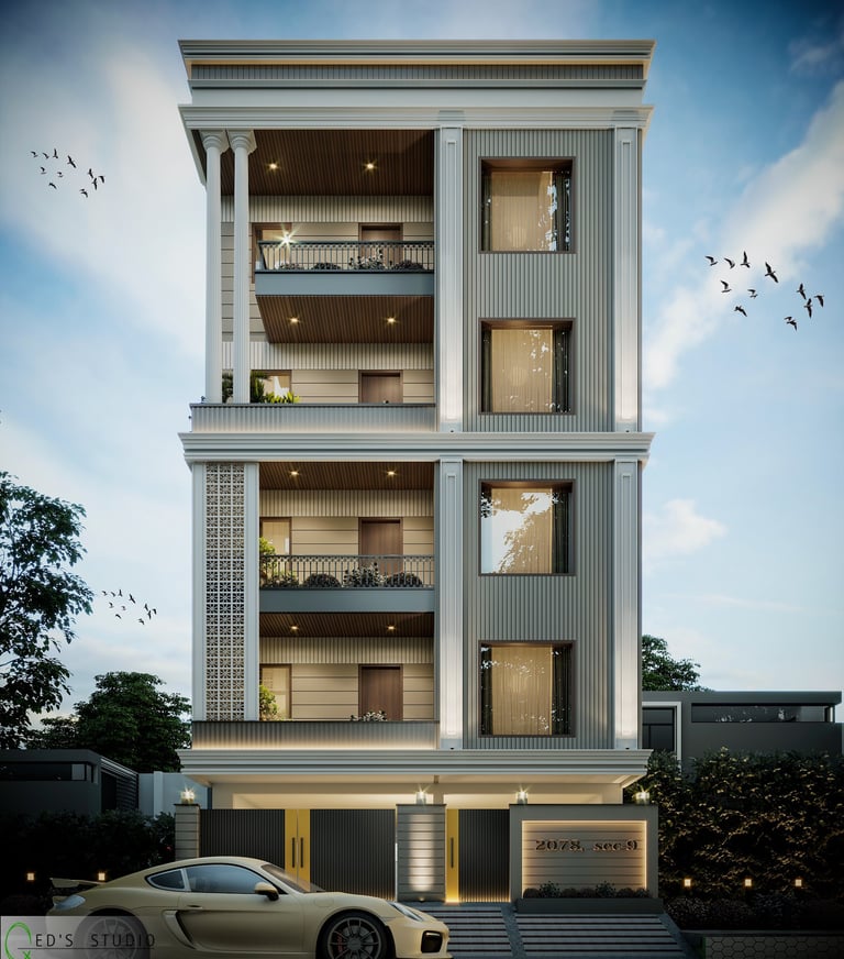 Plot 2078 Sector 9 Elevation